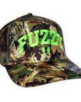 Fuzzy Mesh Camo Trucker Cap
