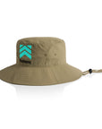 YBZY Pack Wide Brim Bucket Hat (Khaki)