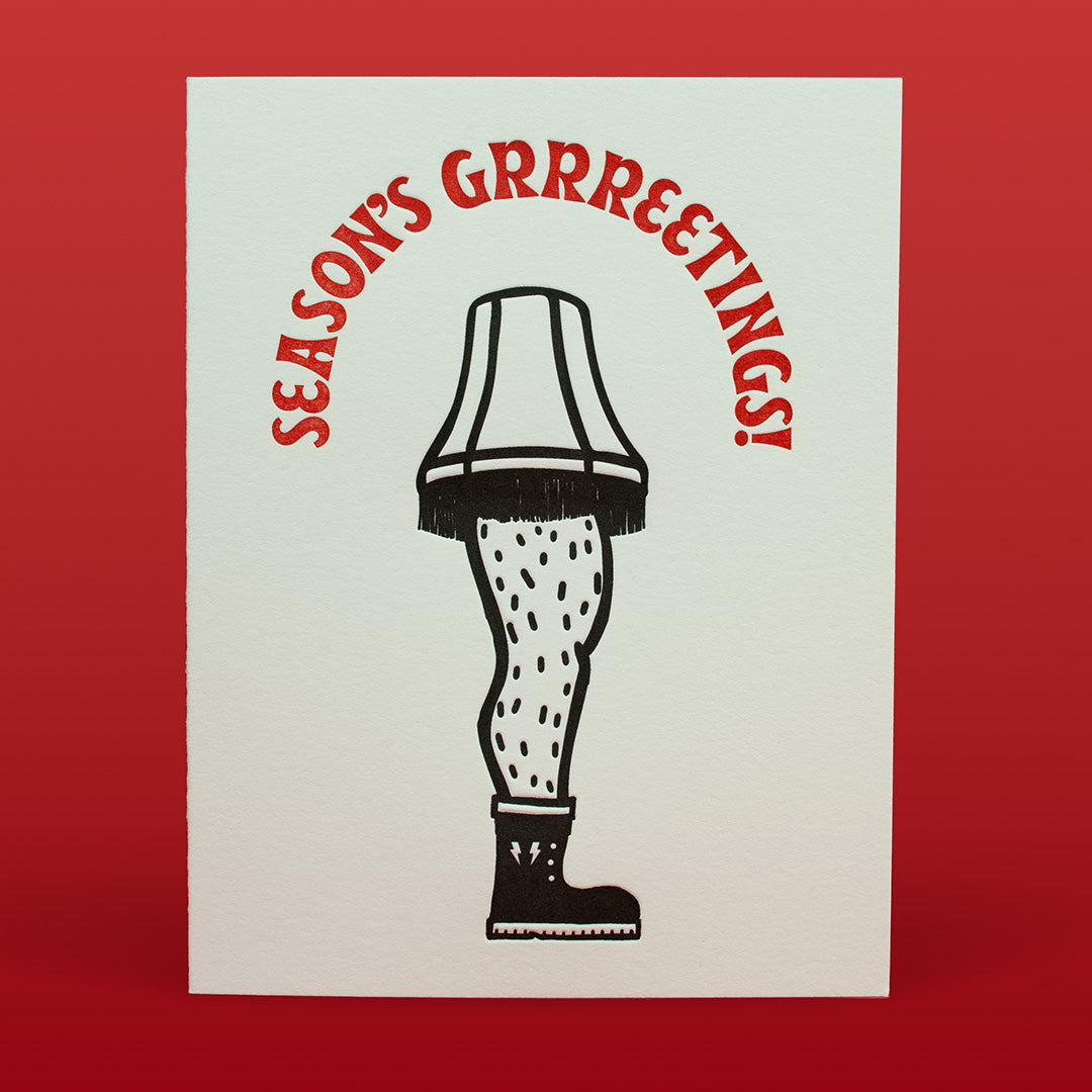 Season&#39;s Grrrrreetings Letterpress Card